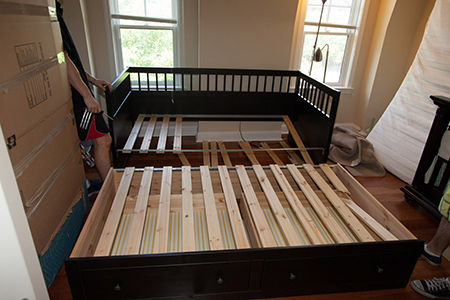 Disassemble furniture when moving to another home