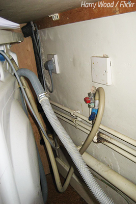 How to drain a dishwasher for moving