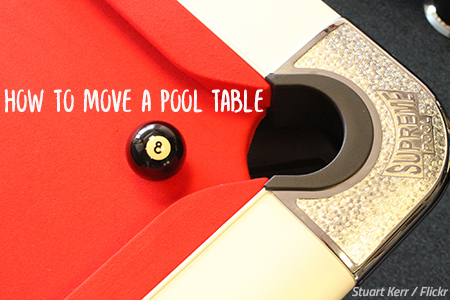 How to move a pool table to another home