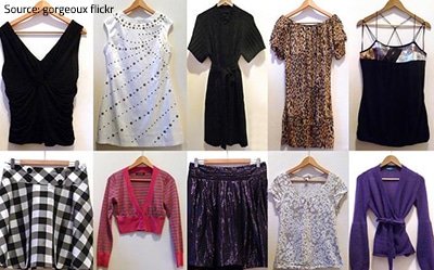 Moving clothes on hangers