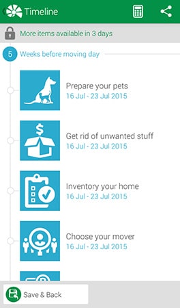 Moving Timeline by Move Advisor