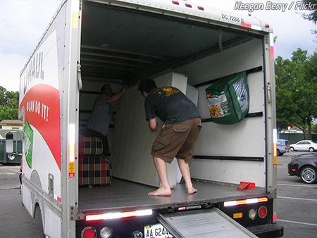 Help loading moving truck